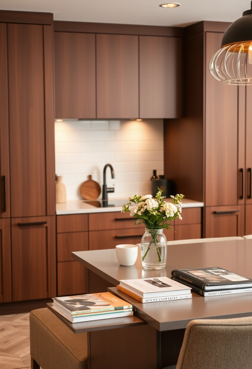 kitchen ideas brown cabinets 20