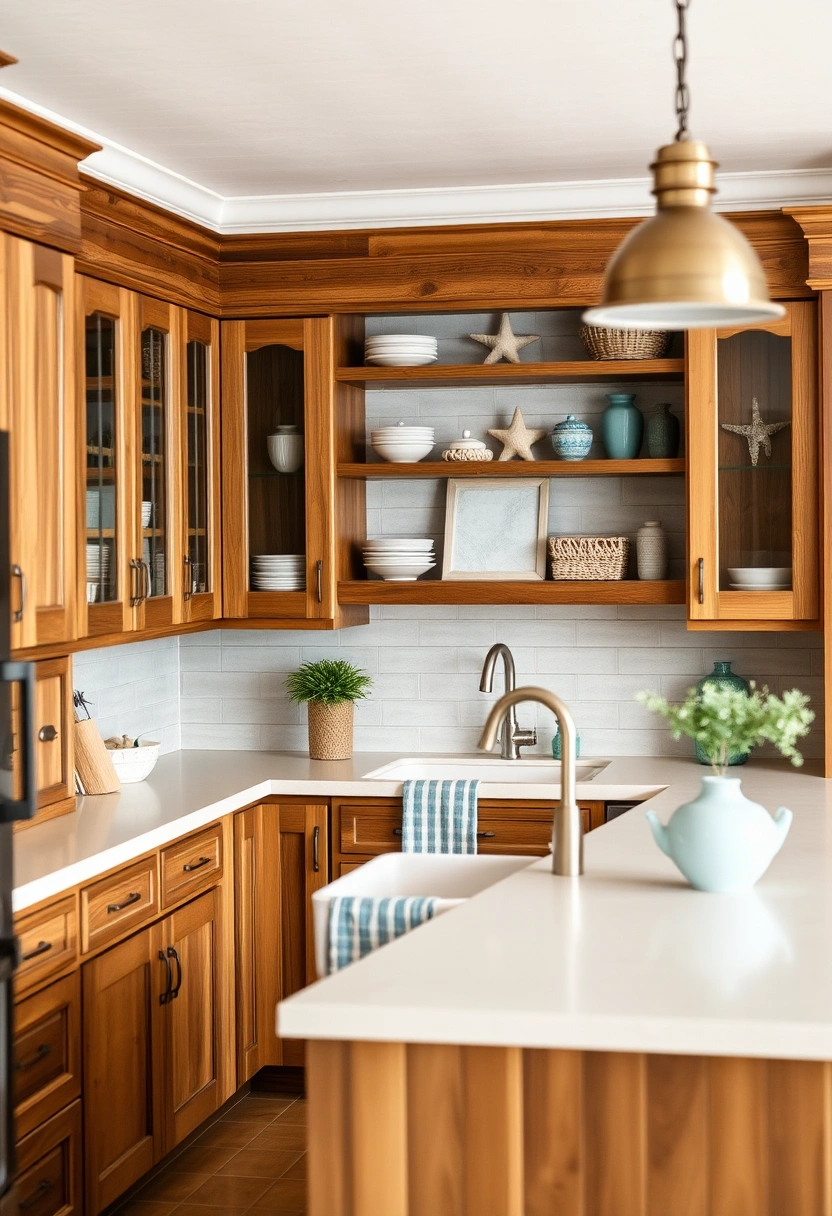kitchen ideas brown cabinets 6