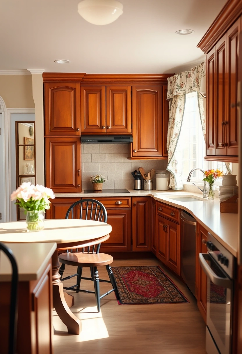 kitchen ideas brown cabinets 9