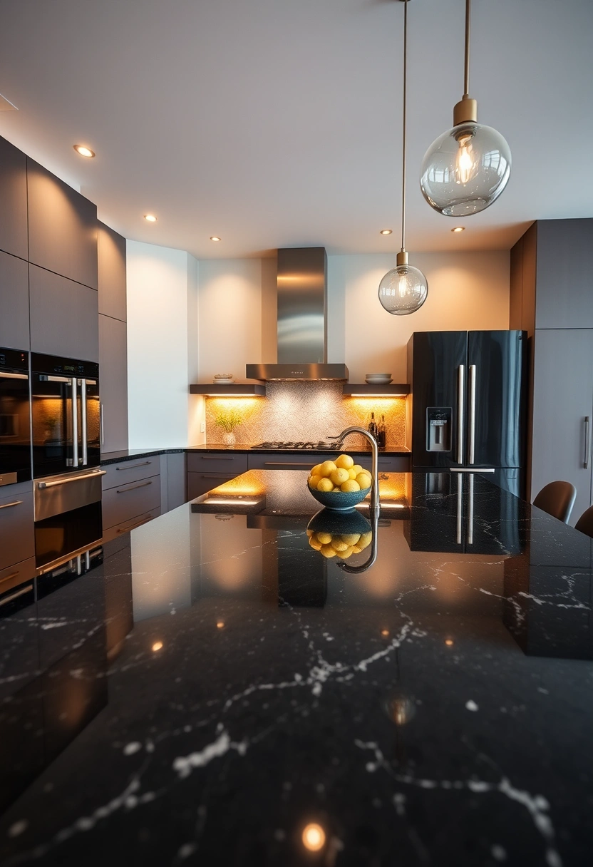 kitchen ideas dark countertops 14
