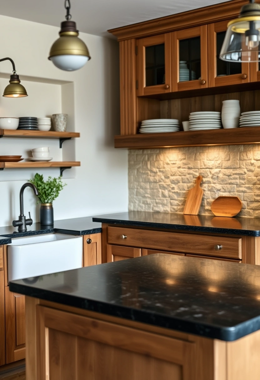 kitchen ideas dark countertops 2