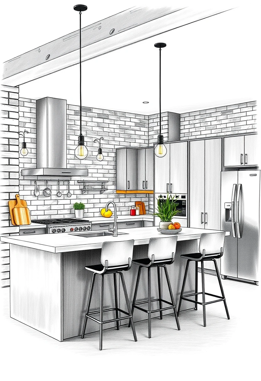 kitchen ideas drawing 5