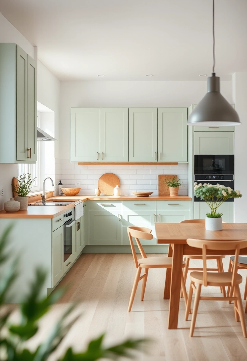 kitchen ideas green cabinets 14
