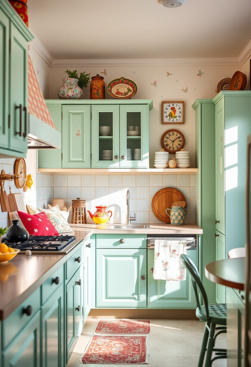 kitchen ideas green cabinets 19
