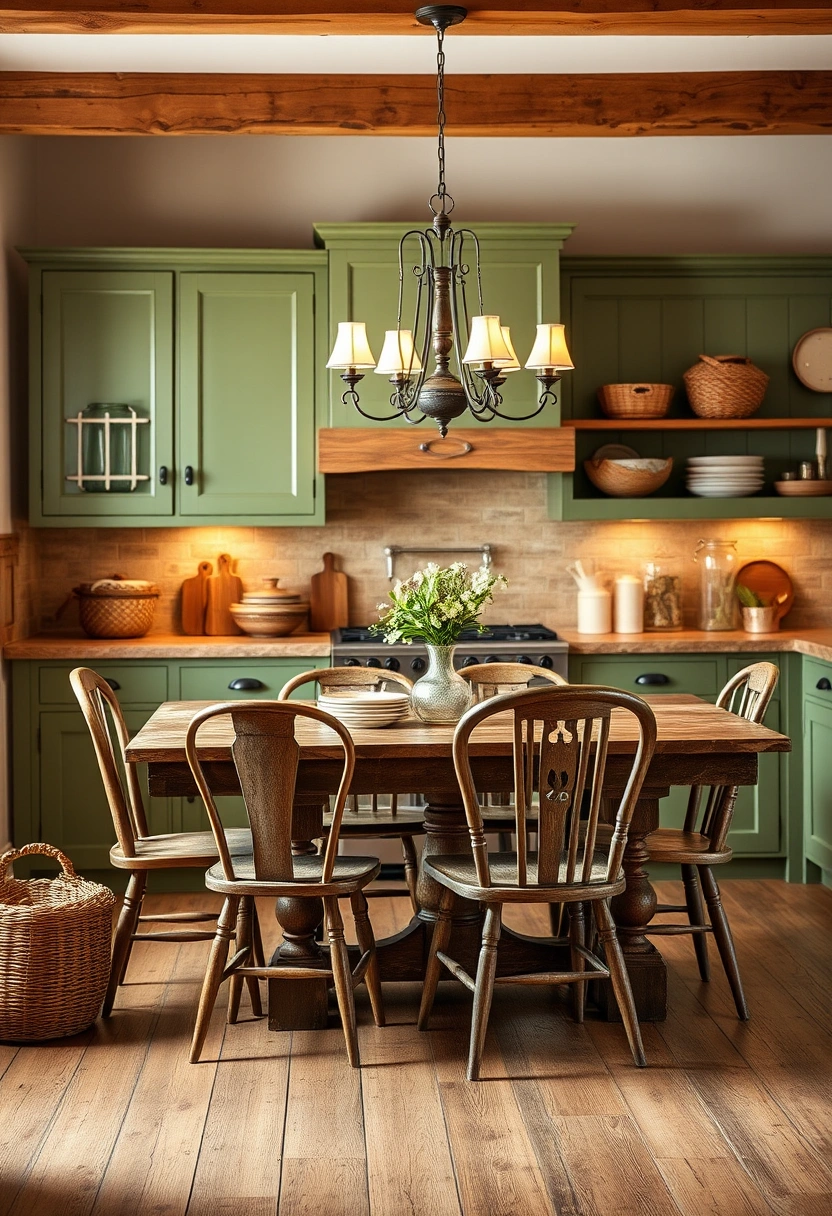 kitchen ideas green cabinets 2