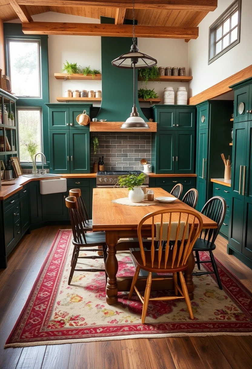 kitchen ideas green cabinets 6