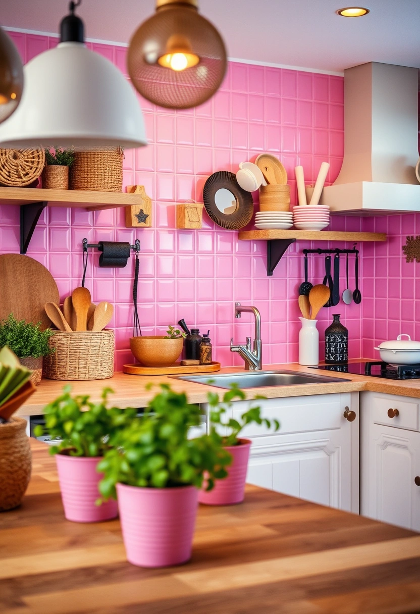 kitchen ideas pink 10