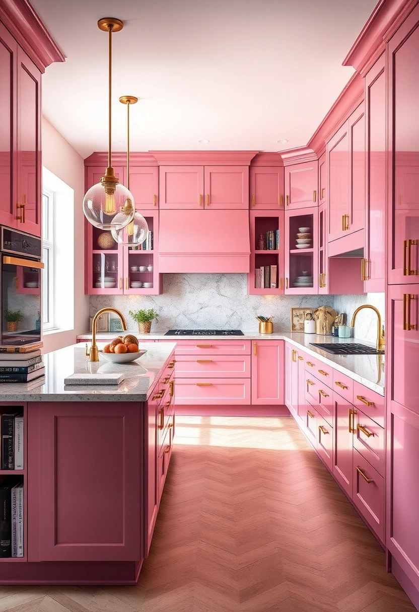 kitchen ideas pink 11