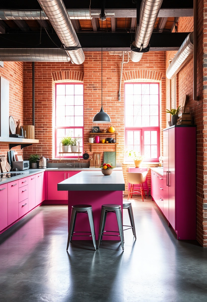 kitchen ideas pink 13