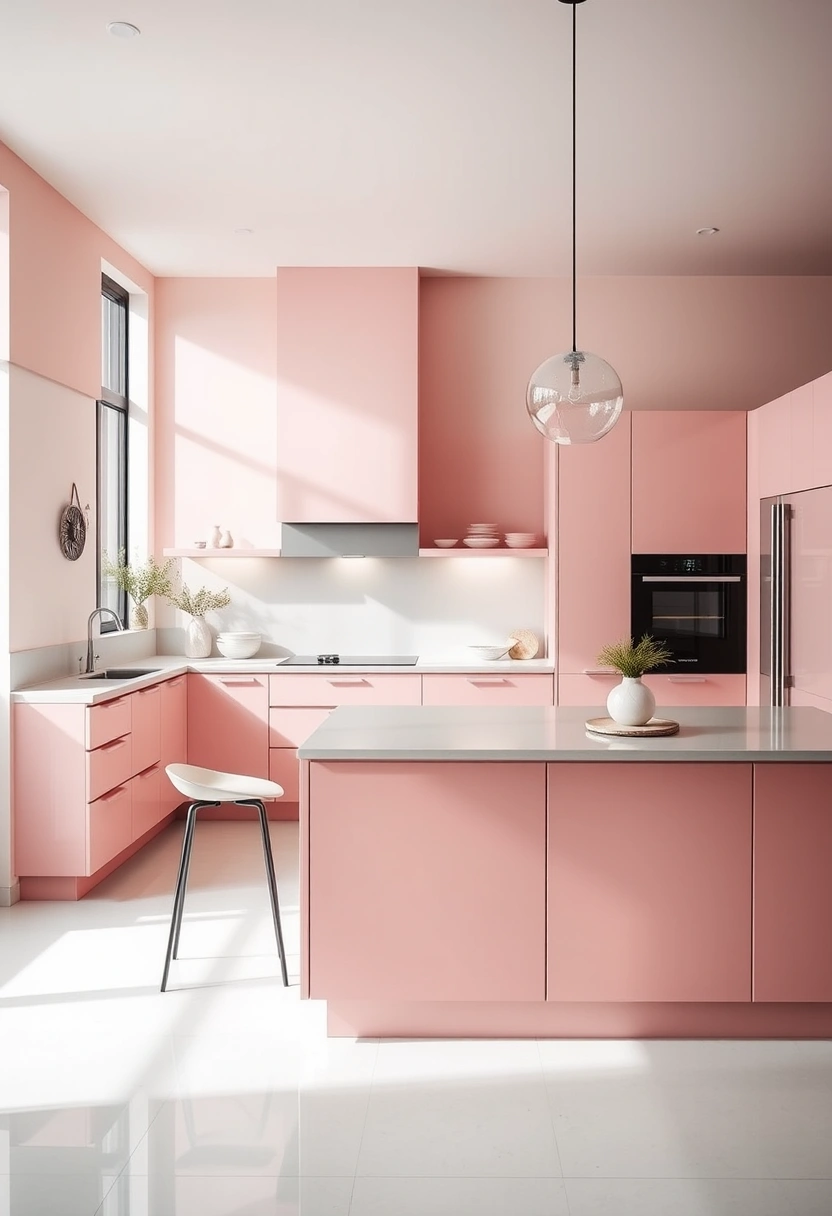 kitchen ideas pink 16