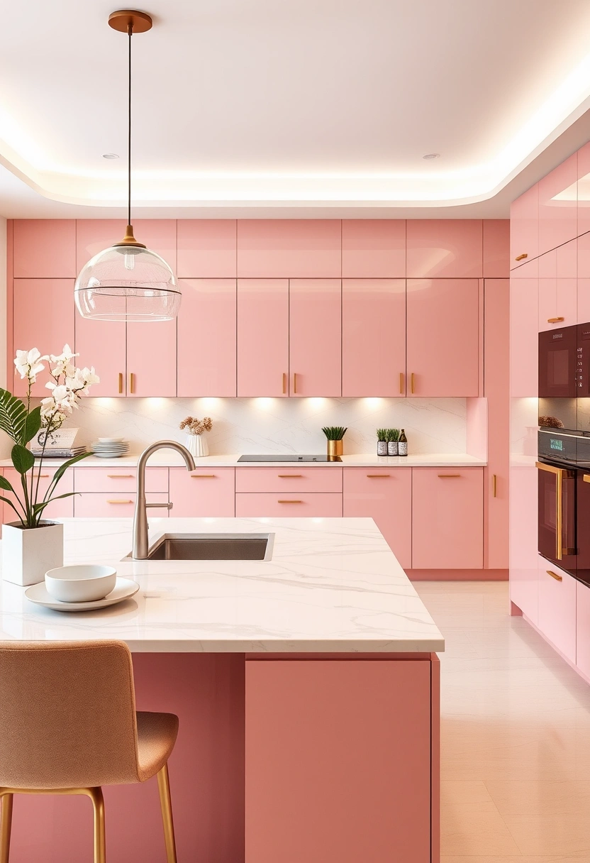 kitchen ideas pink 19