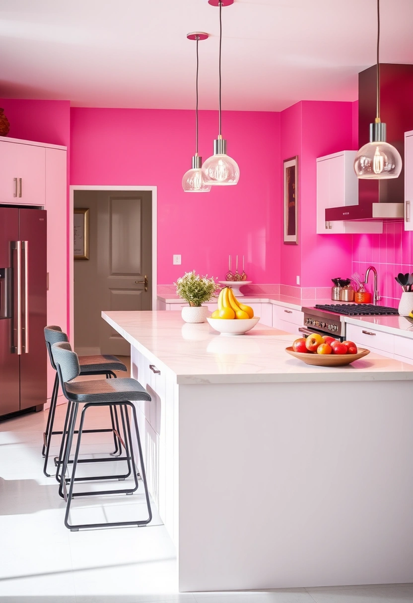 kitchen ideas pink 3