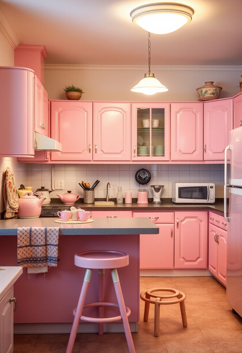 kitchen ideas pink 5