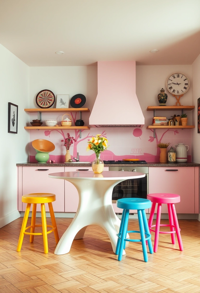 kitchen ideas pink 7