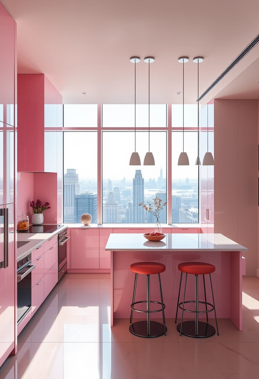 kitchen ideas pink 8