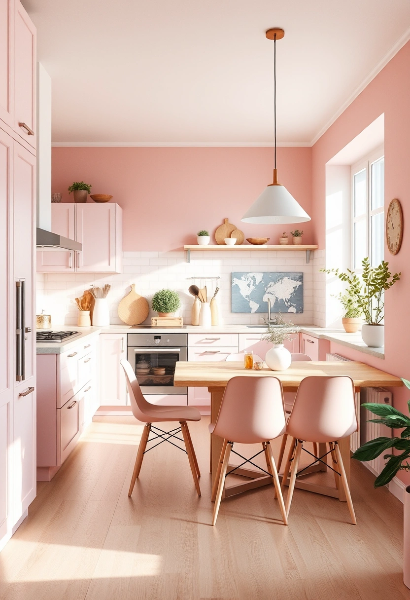 kitchen ideas pink 9