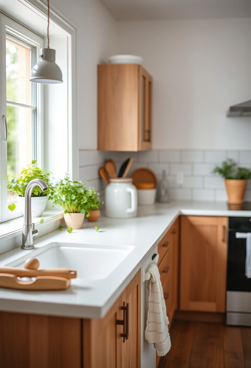 kitchen ideas white and wood 5