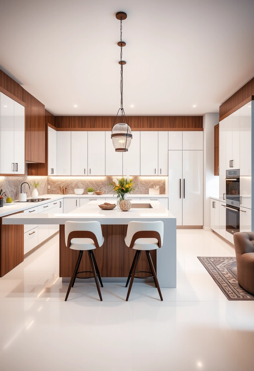 kitchen ideas white and wood 6