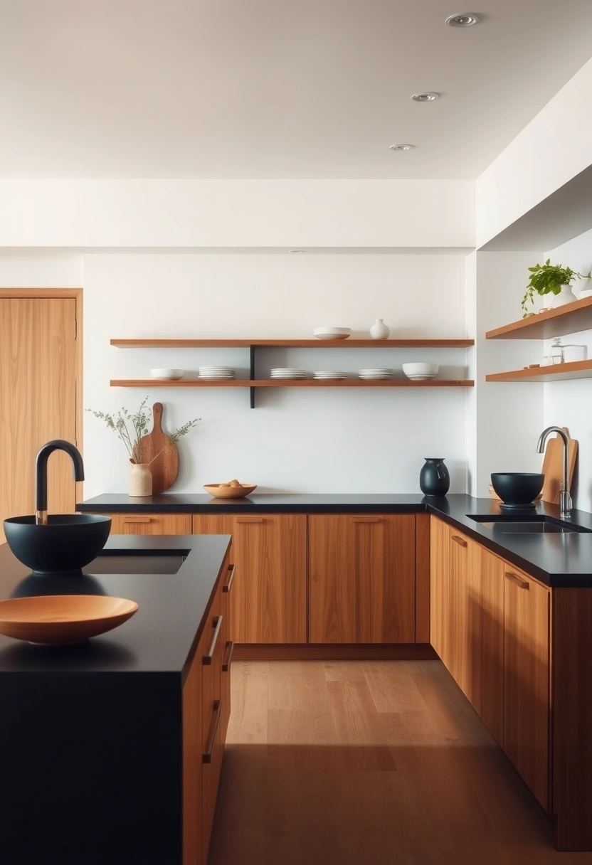 kitchen ideas with black countertops 14