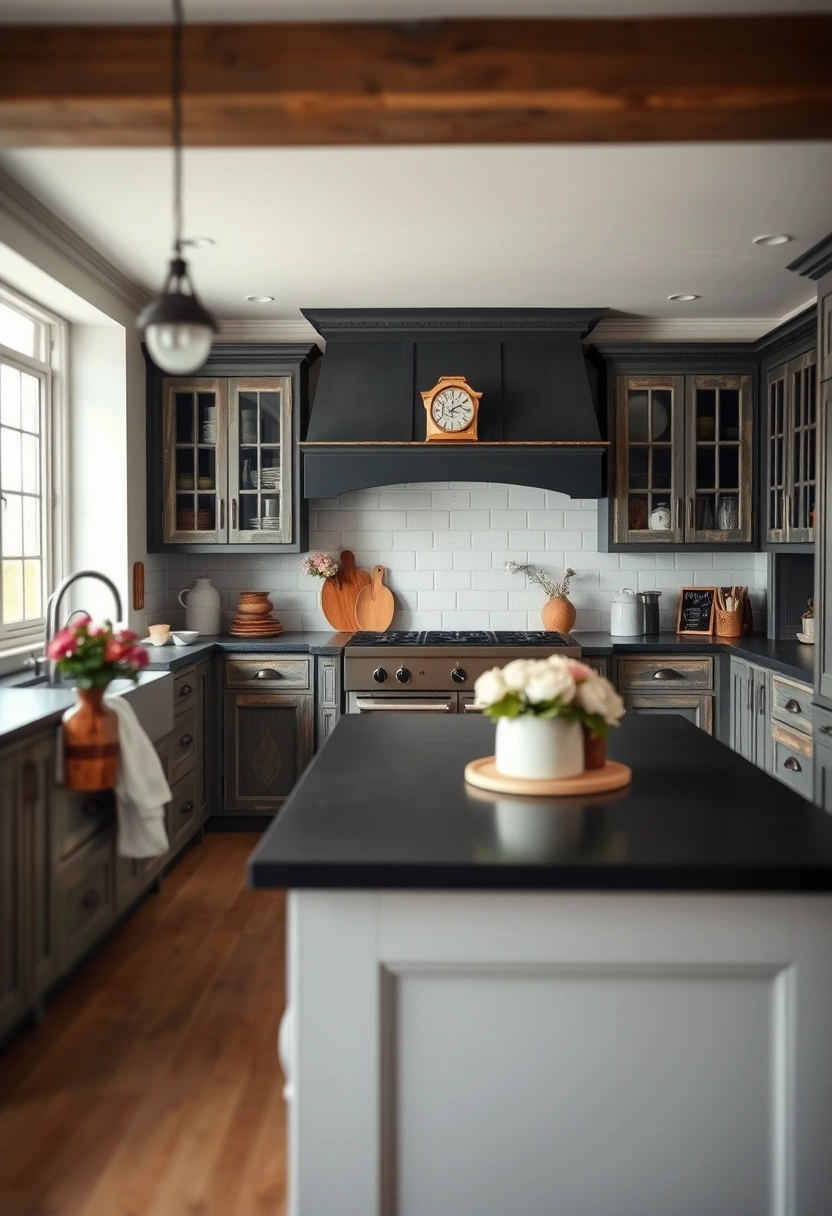 kitchen ideas with black countertops 19
