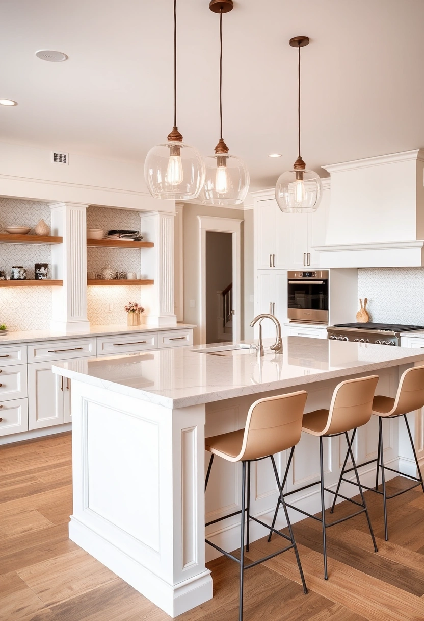 kitchen island ideas with columns 1