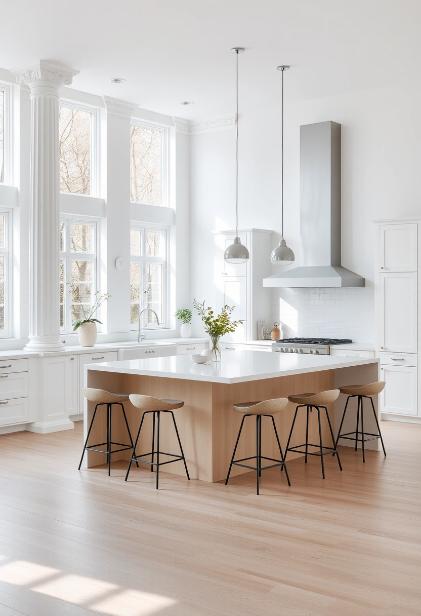 kitchen island ideas with columns 11