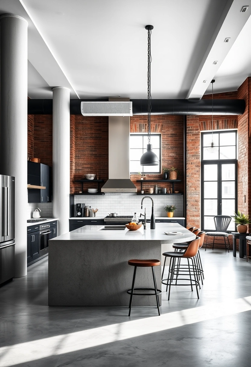 kitchen island ideas with columns 14