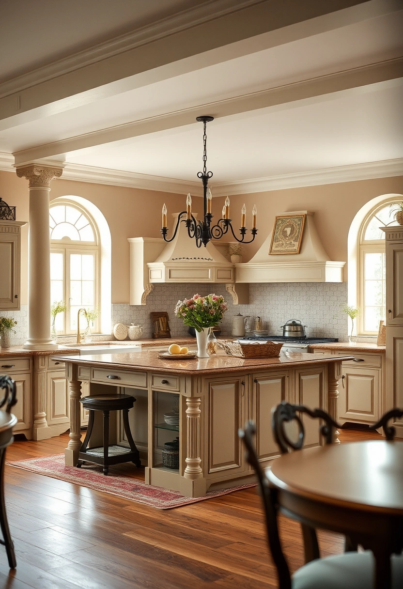 kitchen island ideas with columns 16