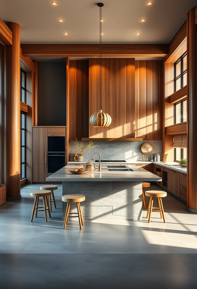 kitchen island ideas with columns 18
