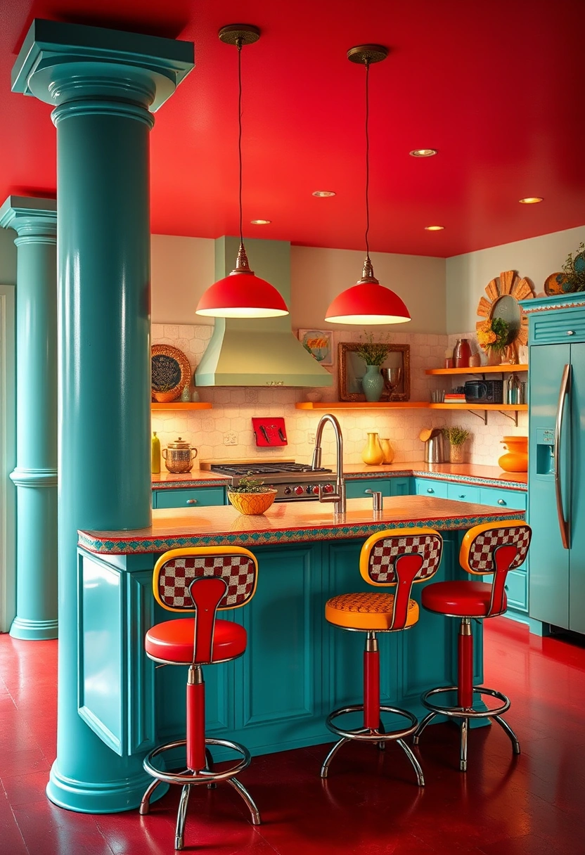 kitchen island ideas with columns 19