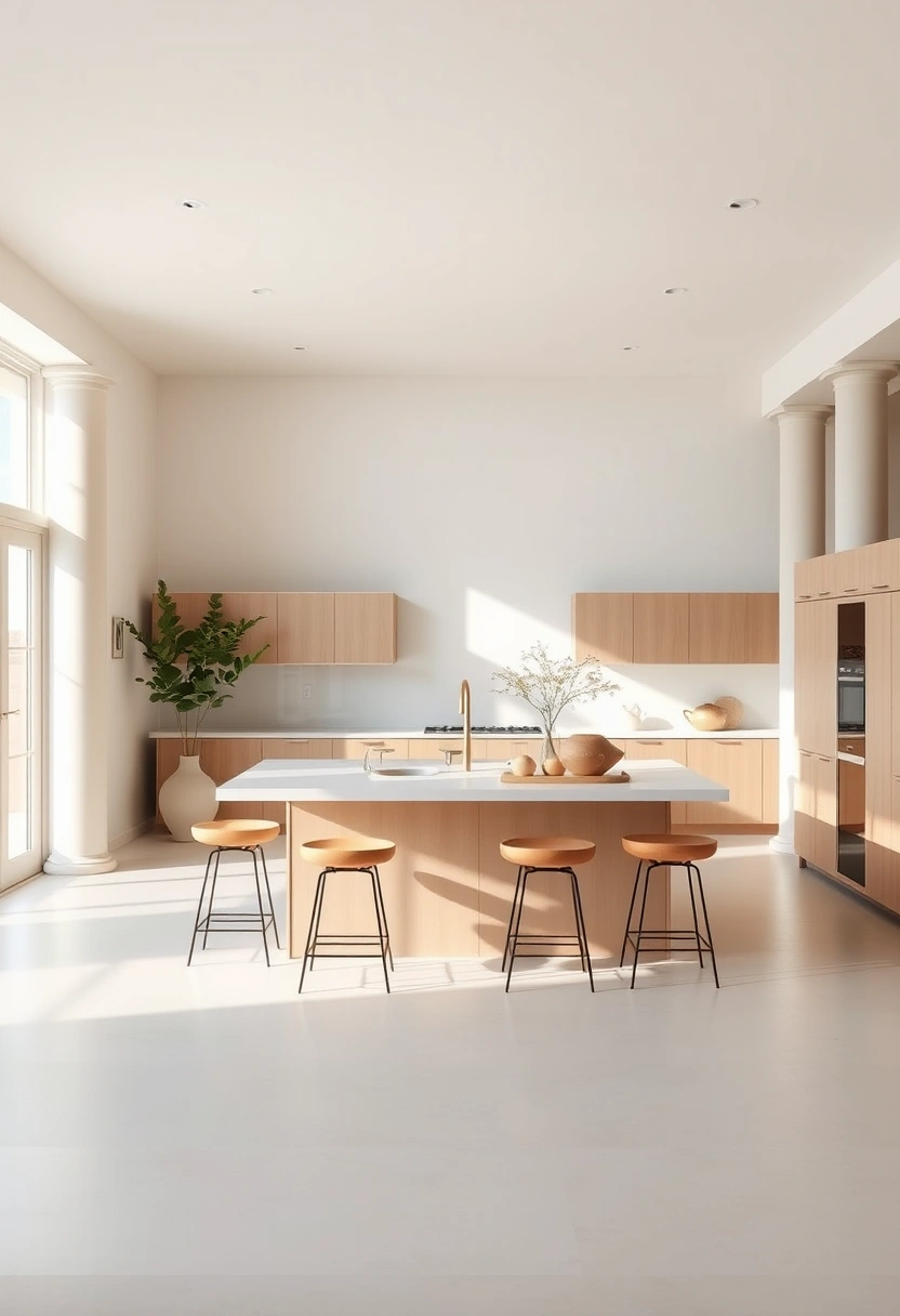 kitchen island ideas with columns 20