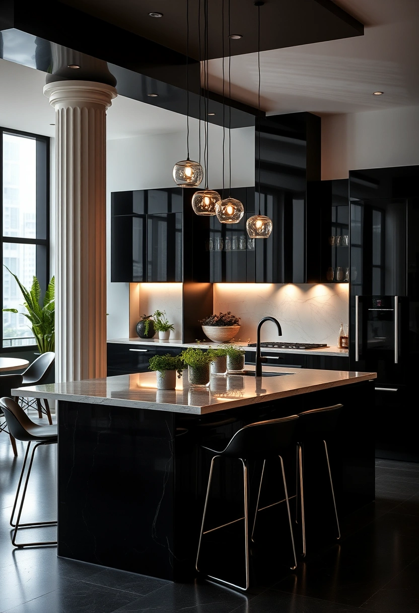 kitchen island ideas with columns 7