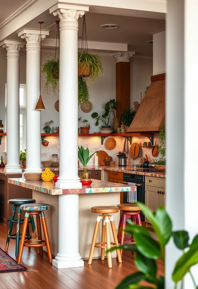 kitchen island ideas with columns 8