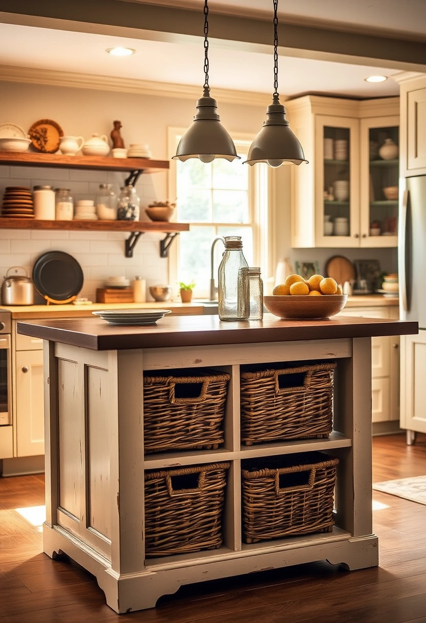 kitchen island organization ideas 7