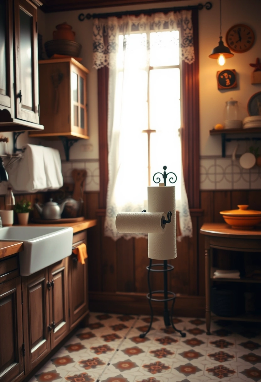 kitchen paper towel holder ideas 12