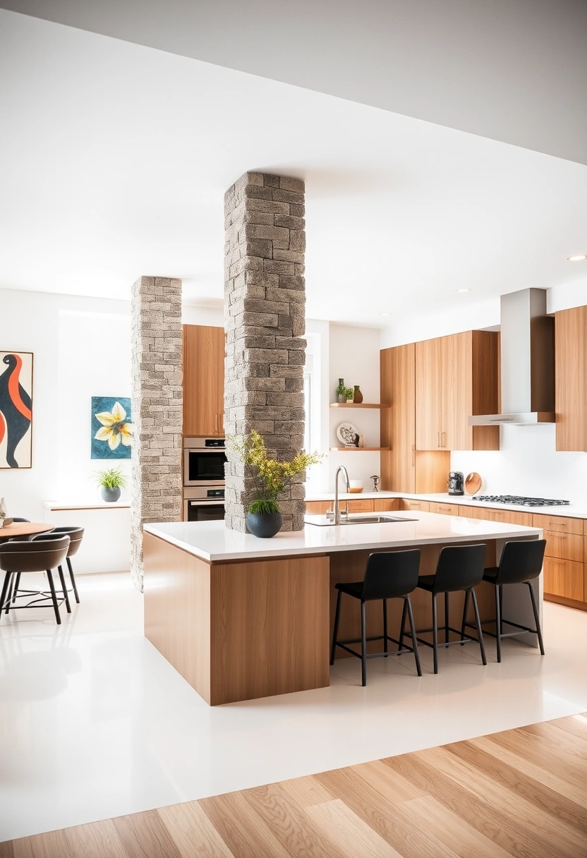 kitchen pillar ideas 18