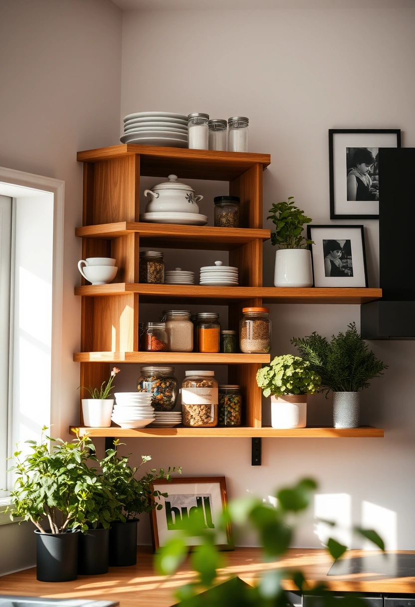 kitchen shelf decor ideas 1