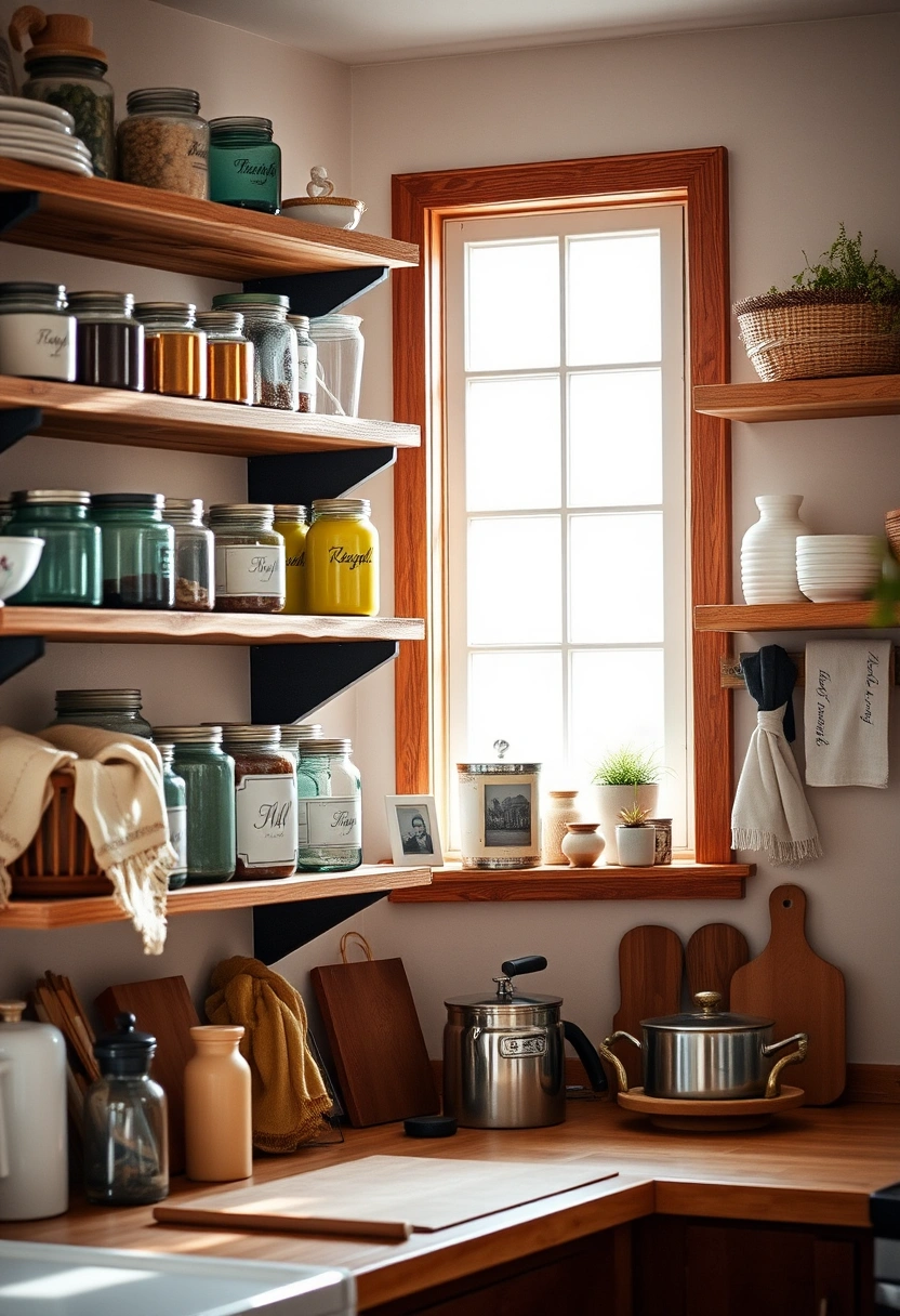 kitchen shelf decor ideas 12