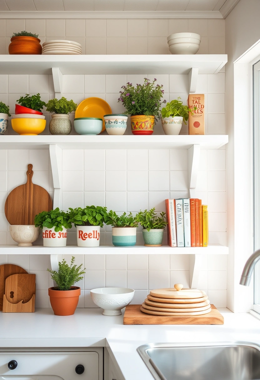 kitchen shelf decor ideas 20