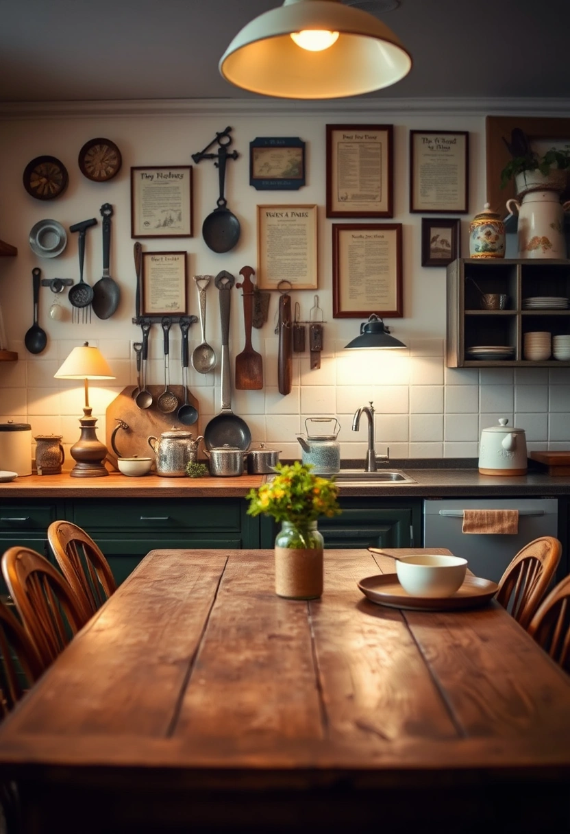 kitchen table wall decor ideas 15