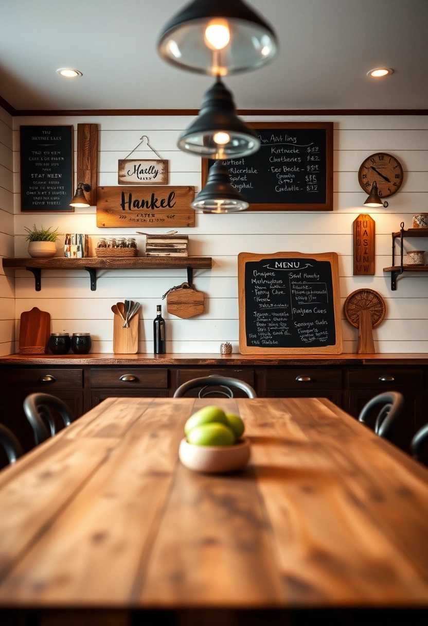 kitchen table wall decor ideas 17