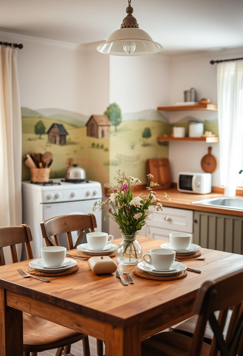 kitchen table wall decor ideas 7