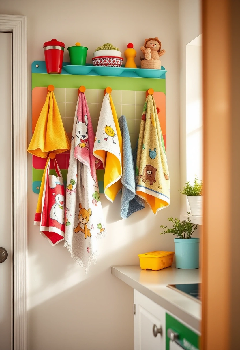 kitchen towels hanging ideas 12