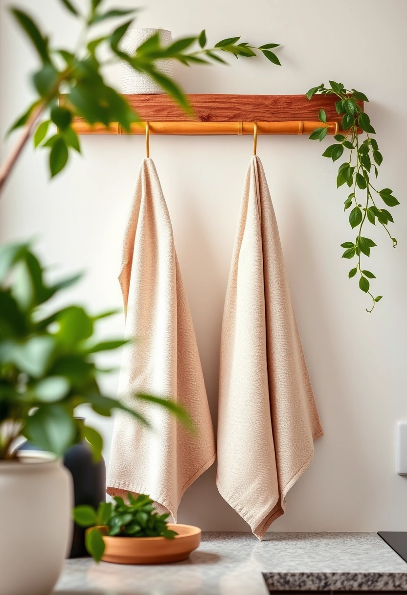 kitchen towels hanging ideas 17