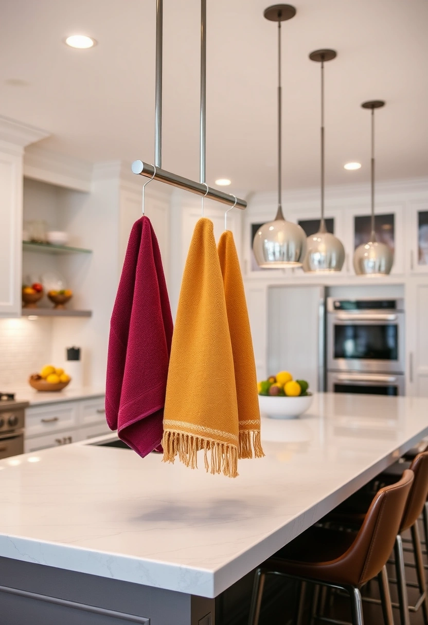 kitchen towels hanging ideas 19
