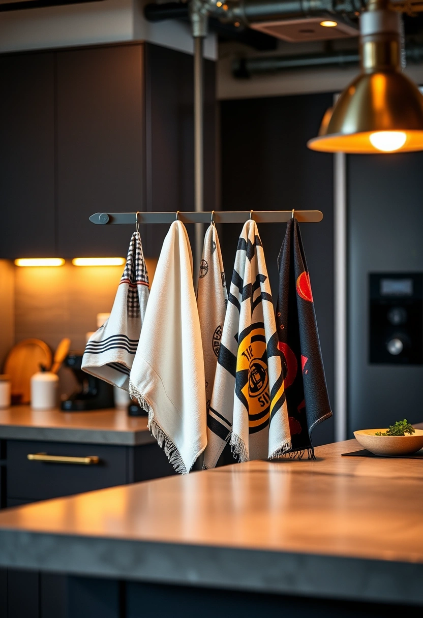 kitchen towels hanging ideas 7