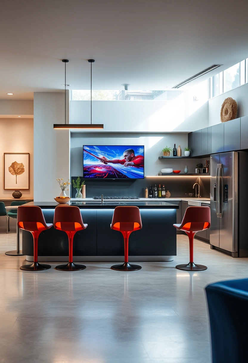 kitchen tv wall ideas 19