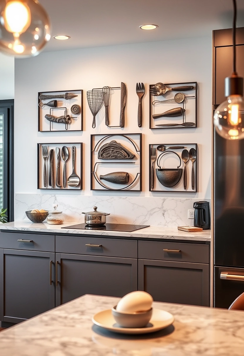 kitchen wall decor ideas modern 12