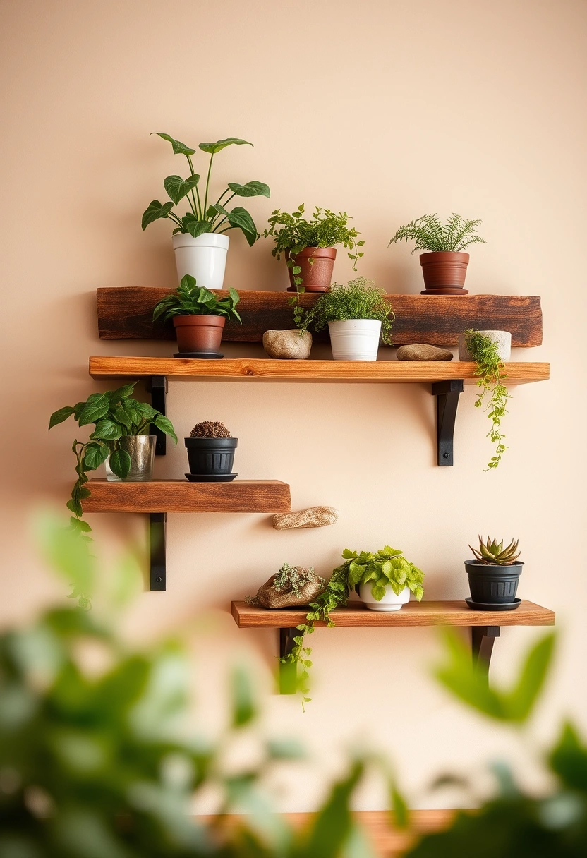 kitchen wall shelf decor ideas 17