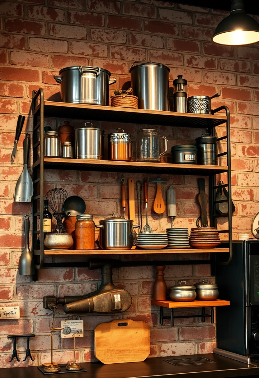 kitchen wall shelf decor ideas 18